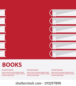 stack of books vector