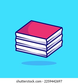 Stack of Books Vector Cartoon Art Illustration on Isolated Background. Education Theme Illustration on Isolated Background. Education Illustration. Education Illustration on Isolated Background