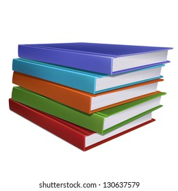 Stack of books. Vector illustration