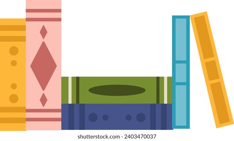 Stack Of Books Vector Illustration