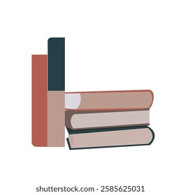 stack of books.Education book heap. Bookstore, library icon. Science literature