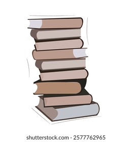 stack of book.Stack of multi colored books