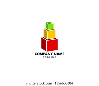 Stack Box Logo Design Idea