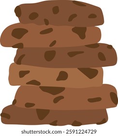 stack of chocolate chip cookies
