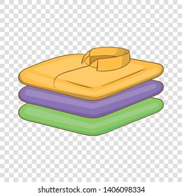 Stack Clothes Icon Cartoon Illustration Stack Stock Vector (Royalty ...