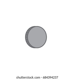 Stack of coins or casino chips line art icon for games and apps