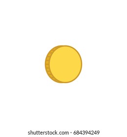 Stack of coins or casino chips line art icon for games and apps