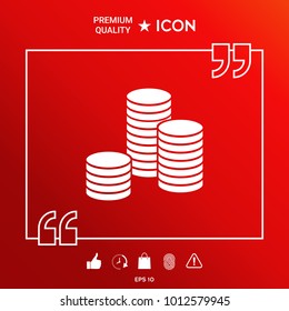 Stack of coins icon