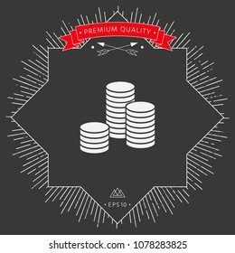 Stack of coins icon