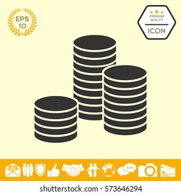 Stack Of Coins Icon