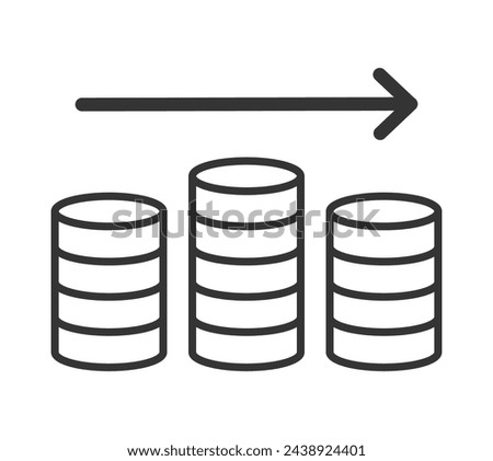 A stack of coins illustration representing stability