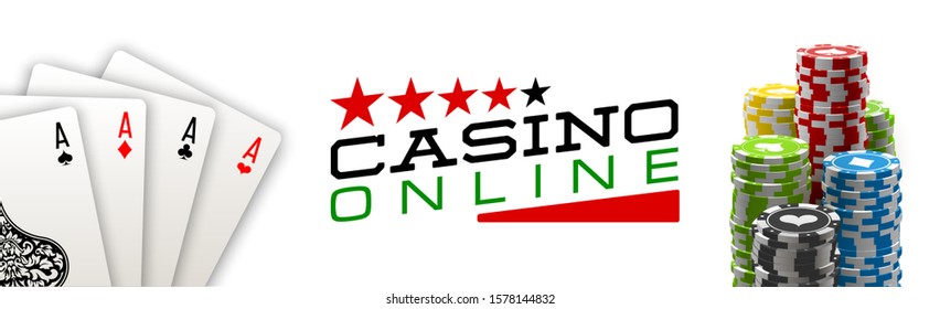 Stack of colored casino chips with playing cards isolated on a white background. Big win jackpot poker in Online web casino illustration. Realistic luxury fortune banner with playing cards games bet