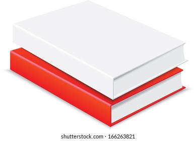 Stack of colorful book - isolated on white background