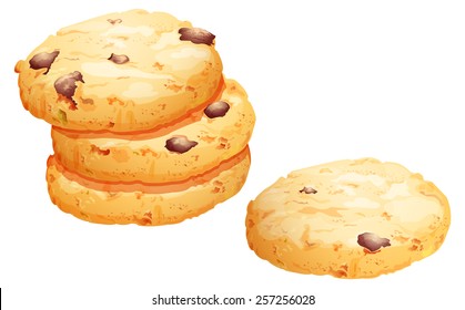 Stack of Cookies - Illustration