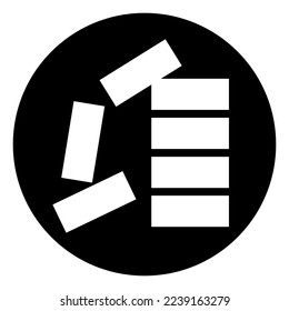 Stack Correctly Symbol Sign, Vector Illustration, Isolate On White Background Label .EPS10
