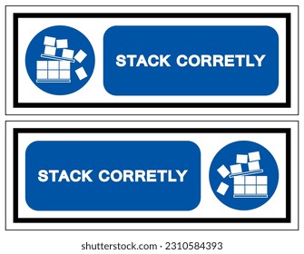 Stack Correctly Symbol Sign, Vector Illustration, Isolate On White Background Label .EPS10