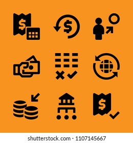 stack, date, men and set icon set. Vector illustration for web and design.