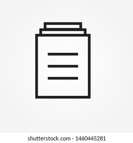 stack document single icon design vector illustration