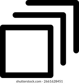 Stack of Documents Line Icon Vector Illustration