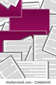 Stack documents on table - template. Papers documents. Blank papers. Book. Pile papers. Pile documents. Pile lists. Pile books. Blank book. Book on table. Pile newspapers. Pile business documents.