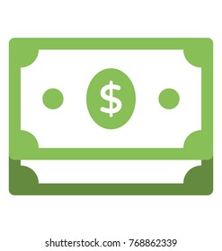 
Stack of dollar bills or a pile of dollars 
