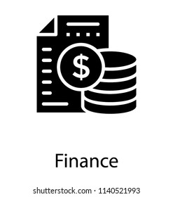 Stack of dollars with the bank roll, finance concept 