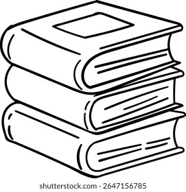 Pila de libros de dibujo estilo de pintura