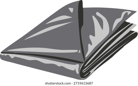Una pila de periódicos doblados ilustrados en escala de grises con sombreado simple.