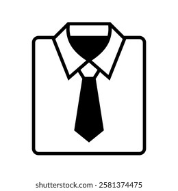 Stack of folded shirts icon vector