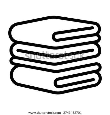 Stack of four neatly folded white towels arranged in a minimalist style on a plain background symbolizing cleanliness and organization for hospitality or home decor