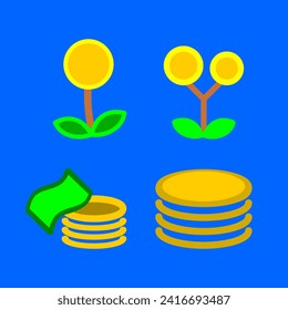 Pila de monedas de oro. Pila de moneda. Crecimiento, Renta, Ahorro, Inversión. Símbolo de riqueza.