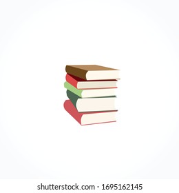 Stack Illustration of colorful Books