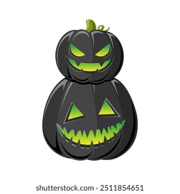 Pilha de Jack O Lanternas, Bonito brilhante abóboras de Halloween, Creepy Spooky Decorações Assustadoras