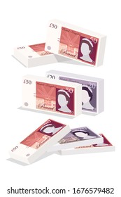 Stack of money notes currency