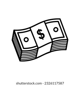 Stack-Geld-Rahmenbild-Vektorgrafik