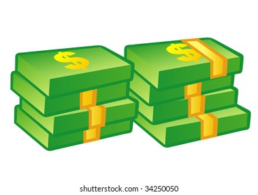 Stack of money vector