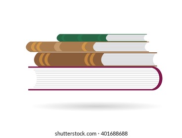 Stack of multi colored books