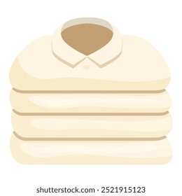 Stack of neatly folded shirts, fresh from the laundry, ready to wear
