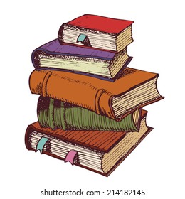 Cartoon Stack Of Books Images Stock Photos Vectors Shutterstock