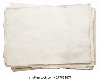 stack of old papers, vector 