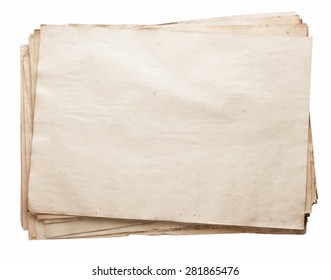 stack of old papers, vector