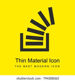 Stack Overflow Bright Yellow Material Minimal Icon Or Logo Design