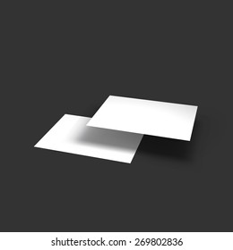 Stack of pages. Business mockup template. Presentation of your branding and identity design. Vector Illustration EPS10.