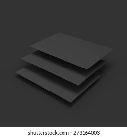 Stack of pages. Business mockup template. Presentation of your branding and identity design. Vector Illustration EPS10.