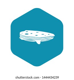 Stack of pancakes icon. Simple illustration of pancakes vector icon for web