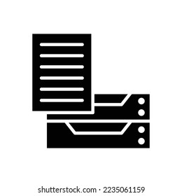 stack of paper icon vector design template in white background