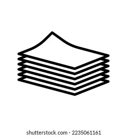 stack of paper icon vector design template in white background