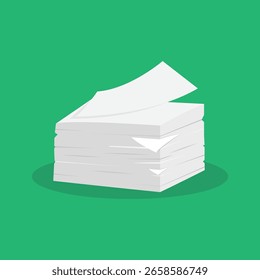 Stack Of Paper Icon Vector Design.