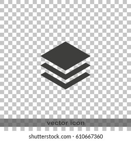 Stack of papers icon.