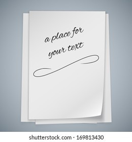 Stack of papers vector